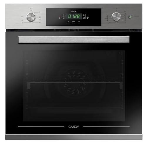 Candy New Timeless FCTS815XL WIFI, forno multifunzione, 70 l, vapore, ventola di raffreddamento, acqualisi, cottura multilivello, 8 funzioni, timer, display touch e comandi, porta 2 vetri, inox