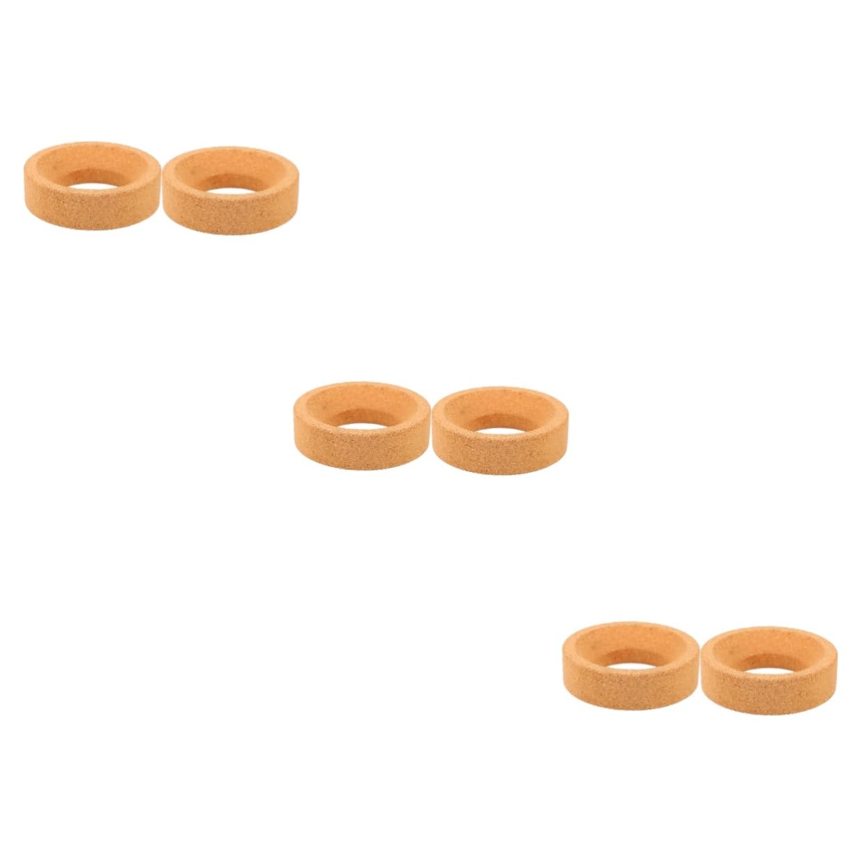 FUNOMOCYA 3sets Flask Support Holder Cork Flask Stand Laboratory Pad Round Bottom Bottle Corks for Experiment 2pcs*3