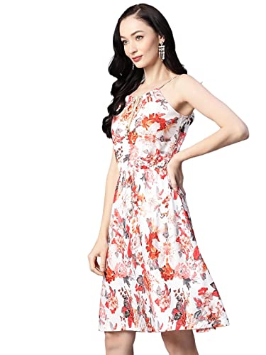 Image of arriva fab Women's Knitted Polyster Printed Dress