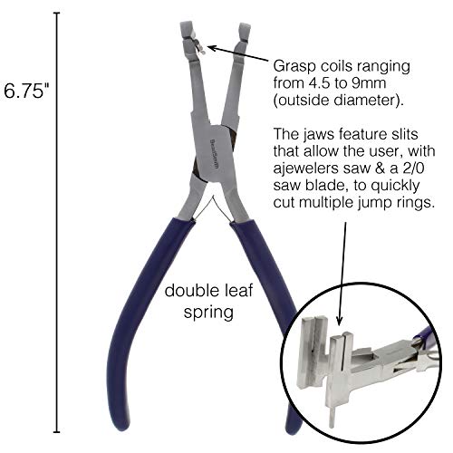 The Beadsmith Coil-Cutting Pliers, Jewelry Making Tool for Creating Jump Rings - Thumbnail 2