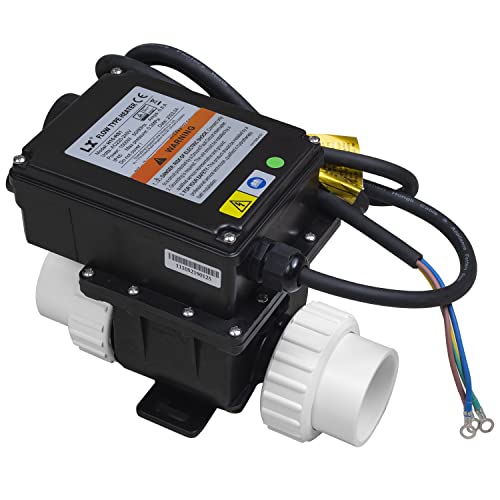 UCEDER Termostato de bañera de hidromasaje con tuerca de unión, cordal y junta tórica, termostato de temperatura ajustable para piscinas pequeñas y jacuzzis (H15-RS1 220 V 1,5 KW)
