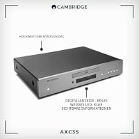 Cambridge Audio AXC35 – CD-Player, HiFi-CD-Player mit lückenloser Wiedergabe, Wolfson DAC & Digitalausgang für Heimstereoanlage – Lunar Grey – Ansicht 6