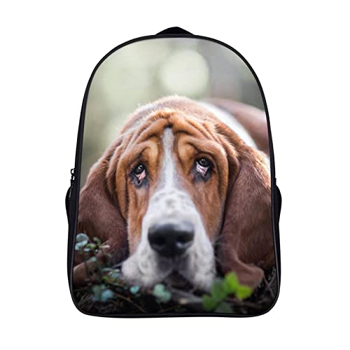Sac à dos mode pour adolescents Basset Hound idéal pour le collège et les sorties de week-end