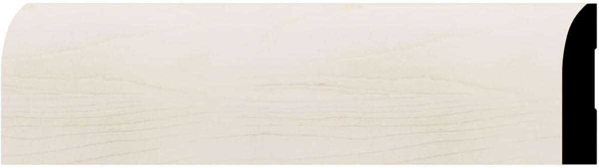 Ekena Millwork WM713 - Americraft Modern Baseboard Solid Hardwood Moulding, 9/16"D x 3 1/4"W x 96"L, Stain Grade Maple