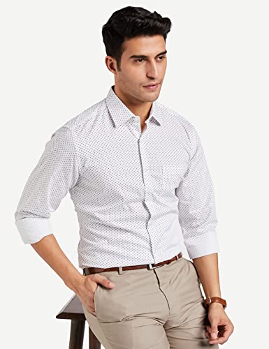 Image of Diverse Men's Cotton Printed Full Sleeve Regular Formal Shirt