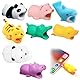 Comioke 8 STÜCKE Tiere Kabel Tiere Kabel Silikon Protector bisse Ladekabel Saver USB Ladekabelschutz Kompatibel mit iPhone/Android