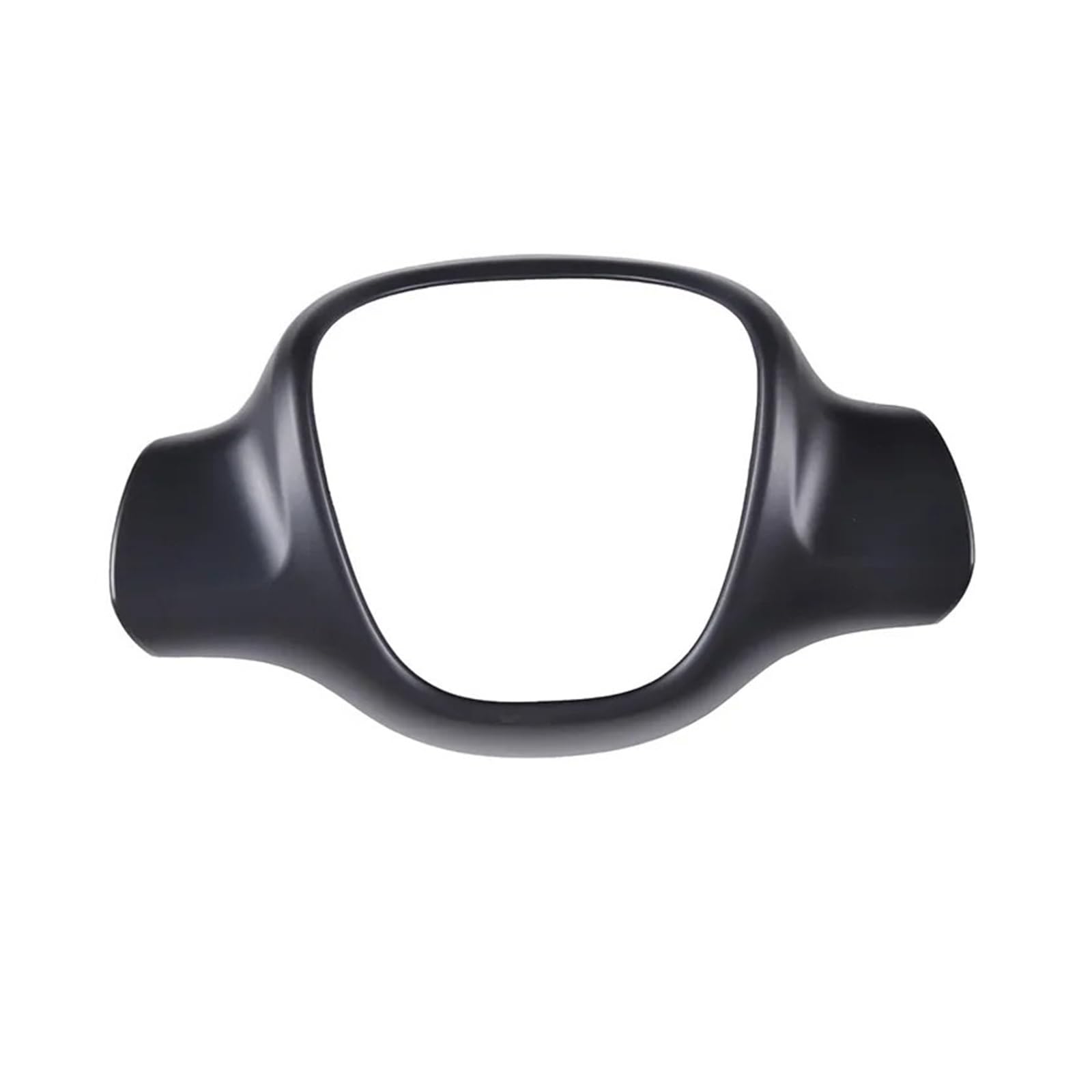 Car Interior Sticker for Benz for Smart 451 for Fortwo 2009-2015 ABS Car Steering Wheel Decorative Frame Cover Sticker(Matte Black)