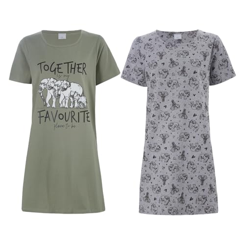 Chemise de nuit respirante i-Smalls lot de 2 vêtements anti-transpiration en coton léger