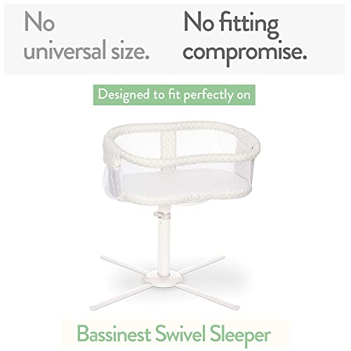 Image of Joey + Joan Bassinet Fitted Sheets for Halo Bassinest Swivel Sleeper Mattress - Buttery Soft 100% Cotton - 2 Pack - Mustard Yellow + Burnt Orange - 2 Pack