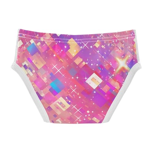 KLL Pink Glitter Texture Blush Toddler Boys' Comfort Briefs Breathable Children Undies2