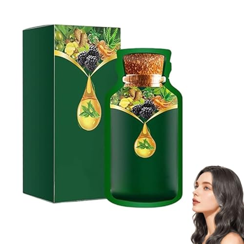 Teinture Capillaire Douce À Base De Plantes, À Usage Rapide, Teinture Capillaire Naturelle À Base De Plantes, Extrait Pur De Plantes Pour Différentes Couleurs De Cheveux (Noir thé)