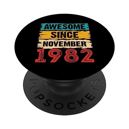 Regalos de cumpleaños 41 años impresionantes desde noviembre de 1982 PopSockets PopGrip Intercambiable