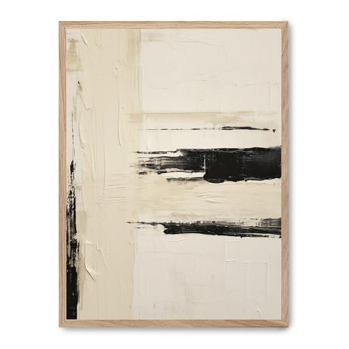 Cuadro art with black lines iv tableau noir et blanc moderne FASE5