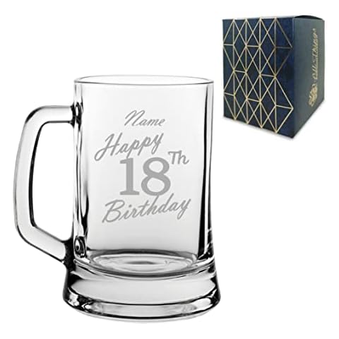 Personalised Engraved Tankard for 18th Birthday Cover