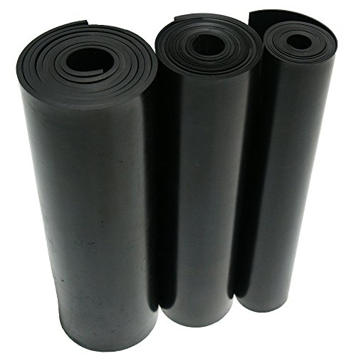 Rubber-Cal Nitrile - Commercial Grade Black - 60A Rubber Sheet - Buna Rubber - 1/16\" Thick x 36\" Width x 48\" Length