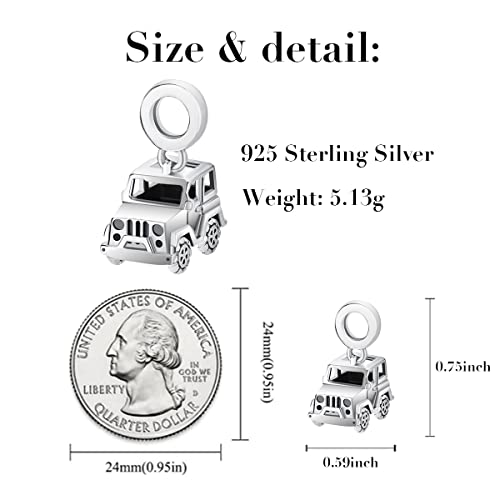 Sunflower Rose Love Heart Charms for Bracelets, 925 Sterling Silver Travel Bead Dangle Charms for Charm Bracelets and Necklaces Birthday Mothers Valentines Day Jewelry Gifts for Women4