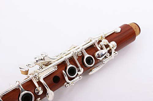 Yinfente Eb Key Clarinete jacarandá madeira clarinete prata chapeado chaves de madeira maciça E blat