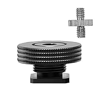 Atmoshue 1/4\ Female Thread to Hot Shoe Adapter, Atmoshue Hot Shoe Mount Adapter für Magic Arm, Video Licht, Monitor