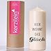Produktbild kerzilein Flamme, grau, Hier WOHNT DAS GLÜCK
