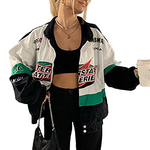 Onsoyours Bomberjacke Damen Sweatjacke Ladies College Sweat Jacket...