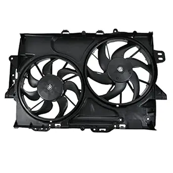 TRQ Dual Radiator and Condenser Fan Assembly for Chevrolet Equinox / GMC Terrain