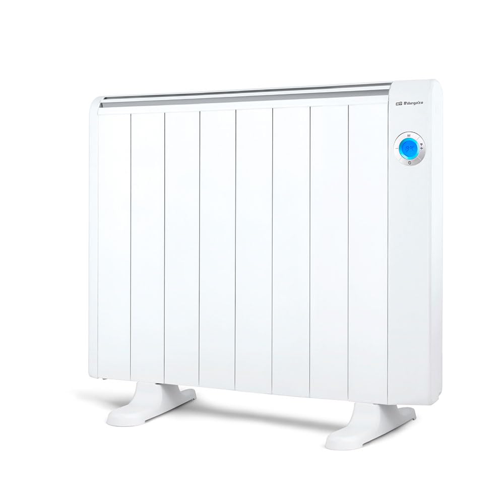 Orbegozo RRW 1500 Energy Saving Thermal Emitter 1500 W 6 Real Elements Aluminium Remote Control WiFi Programmable Operation Touch Control 3 Control Modes, White