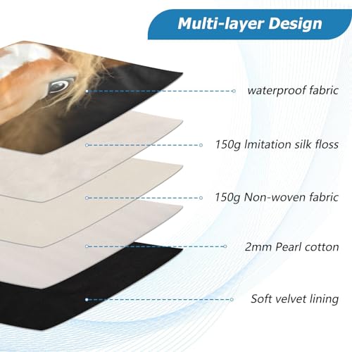 Funda para laptop 13-14 pulgadas diseño caballo impermeable miniatura 4