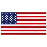JYK American Flag Beach Towel, Quick Dry Cotton Beach Towel Lightweight, Soft USA Flag Pool Towel...