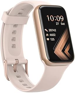 BingoFit Fitness Tracker, Fitness Armband Uhr mit Schrittzähler Uhr Pulsuhr Schlafmonitor Blutsauerstoff SpO2, 1,47" HD-Farbdisplay 25 Sportmodi Smartwatch für Damen Herren, Rosa