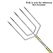 Cyfie Stainless Steel Fishing Gig Gaff Hook with 8mm Screw, Harpoon Hook for Hunting Fish Flounder Frog Gig in Pond River Lake, Capable for Fishing Gaff Gig Pole (5 Prong with 8mm Screw)