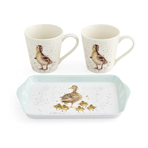 Portmeirion Home & Gifts Wrendale Designs Lovely Mum Duck & Ducklings Ceramic Mug and Tray Set by Royal Worcester - Image 2