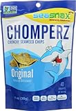 SeaSnax Chomperz Crunchy Seaweed Chips-Original-1 oz(pack of 2)