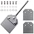 Toovem 4 Inch SDS Plus Floor Scraper Kit, Spare Blades, Bolts, Nuts, Lock Washers, Removes Thinset & Adhesives Wall Scraper, 4" x 10" Tile Removal Chisel Tool, fits SDS-Plus Rotary Hammers