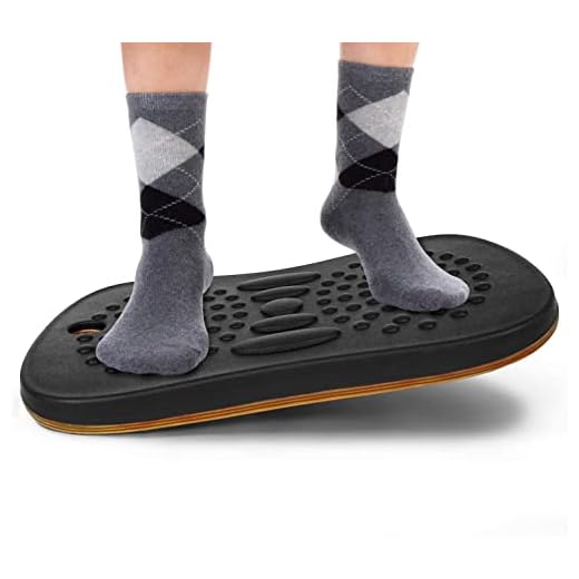 Yes4All Wobble Balance Board for Standing Desk/Anti-Fatigue Office Foam Pad - Standing Desk Mats, Rocker Board, Anti-Fatigue Foam Mat, Office Accessories, Wobble Board