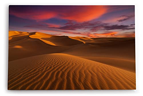 Paul Sinus Tableau mural décoratif Impression d'art 90 x 60 cm Paysage désert Dunes de sable...