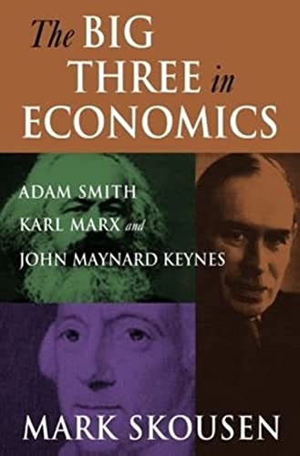 The Big Three in Economics: Adam Smith, Karl Marx, and John Maynard Keynes: Adam Smith, Karl Marx, and John Maynard Keynes