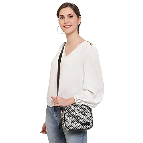 Image of KLEIO Jacquard Spacious Sling Bag for Women with Polyester Lining | Crossbody Bag for Girls with Adjustable Shoulder Strap | Suitable for Travel & Everyday Use