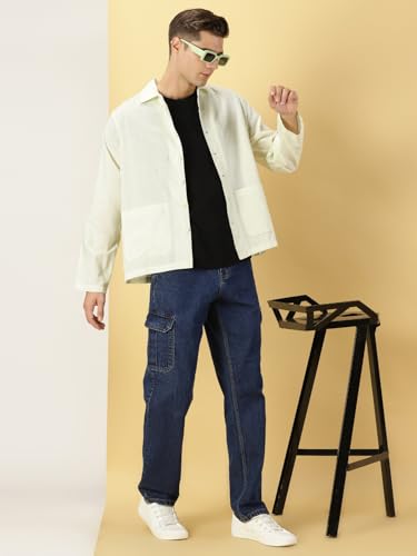 Image of Thomas Scott Men's | Solid | Full Sleeve | Regular Fit | 100% Cotton | Double Pocket | Spread Collar | Casual Shirt