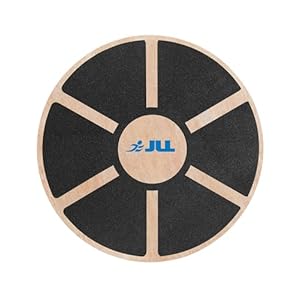 JLL® Wooden Balance Board, ANTI SLIP SURFACE, Exercise Fitness Workout Rehabilitation Training Exercise Wobble Board