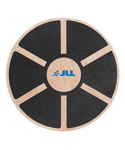JLL® Wooden Balance Board, ANTI SLIP SURFACE, Exercise Fitness Workout Rehabilitation Training Exercise Wobble Board