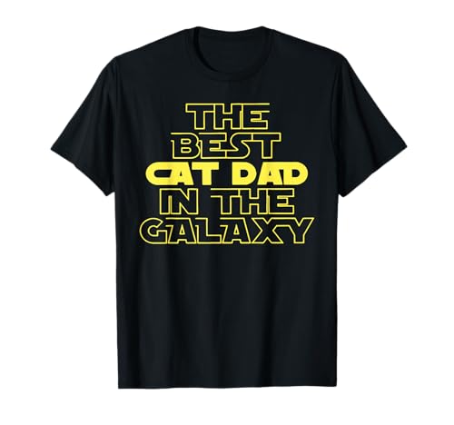 Best Cat Dad in The Galaxy Astronaut Kitty T-Shirt