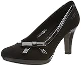 Gepolsterte Lederdecksohle bugatti Damen W66796V Pumps, Schwarz (Schwarz 100), 37 EU