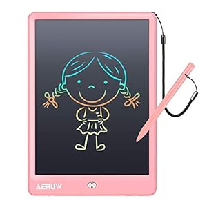ERUW LCD Writing Tablet Colorful 10 Inch Electronic Graphics Doodle Board eWriter Drawing Pad with Memory Lock Gift for…