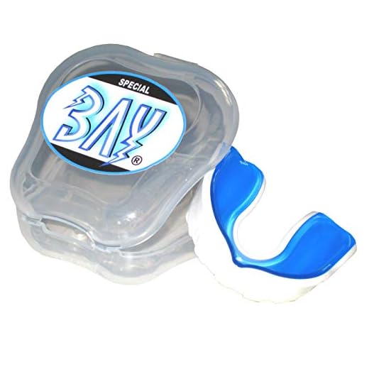 BAY® PRO LINE Kinder CE - MMA - ZAHNSCHUTZ - weiß mit belüfteter Box, Sport Mundschutz, Zahnschützer, Mundschützer, Kids JR Junior