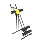 Z&HA Faltbarer Bauchtrainer, Ab Vertikaler 5-Minuten-Shaper-Taillentrainer Kerntoner Ab Cruncher-Fitnessgerät mit LED-Zähler