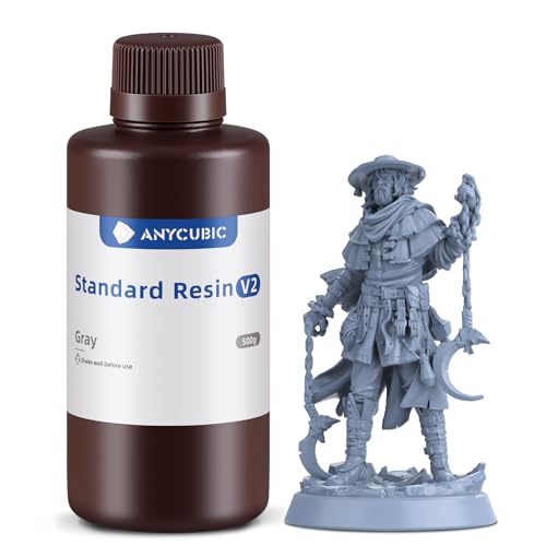ANYCUBIC 3D Printer Resin, Upgraded 8K Standard Resin V2, Enhanced...