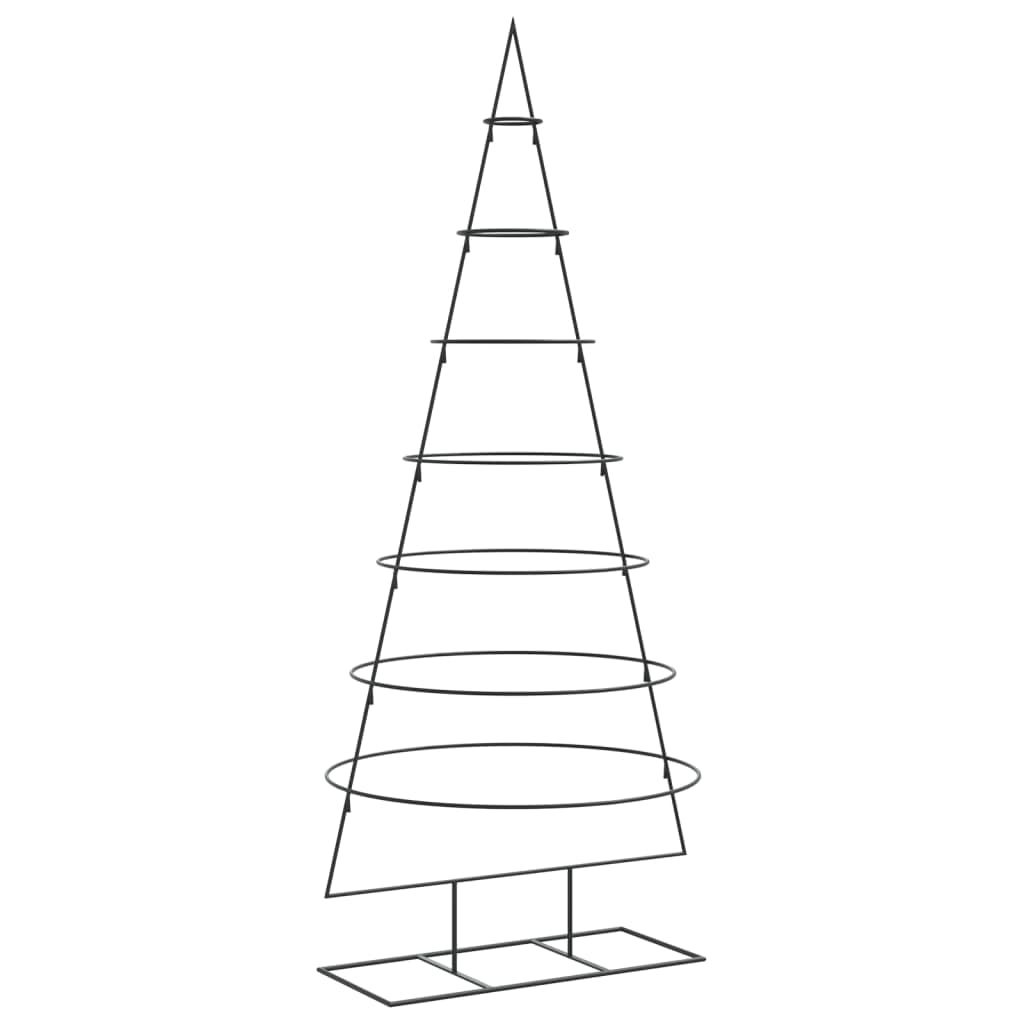 Homgoday Metall-Weihnachtsbaum für Dekorationen Christbaum Dekobaum Tannenbaum Metallbaum Weihnachtsschmuck Weihnachtsdeko 180 cm Schwarz