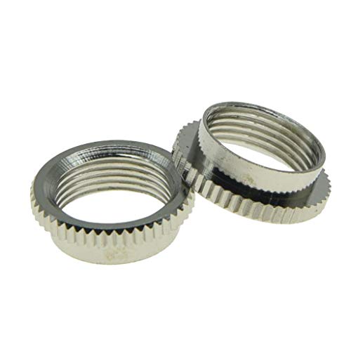 KAISH 2x American Fine Knurled Deep Nut Guitar Toggle Switch Nut Swtich Deep Nut for Les Paul...