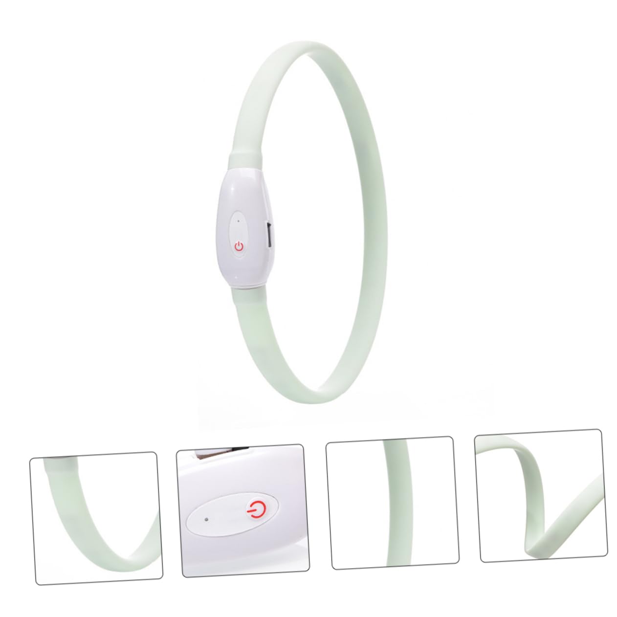 POPETPOP 2juegos Collar Led para Perros y Resistente Carga USB Collar Brillante para Mascotas para Paseos Nocturnos