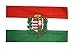 Flagge Ungarn mit Wappen - 60 x 90 cm